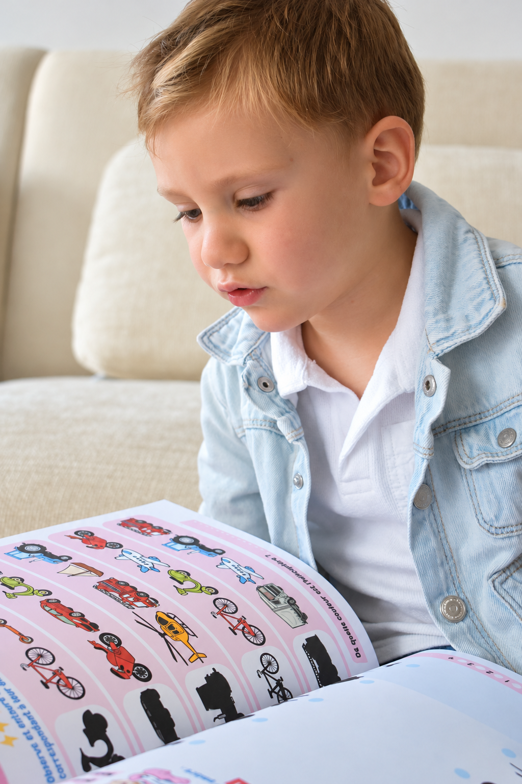 Cahier de vacances pour bébés ou jeunes enfants, à partir de 2 ans.