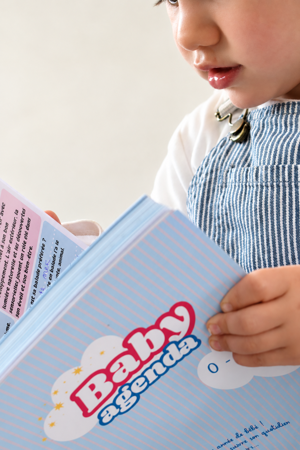 Baby agenda, planner A5 non daté pour suivre e quotidien de bébé de sa naissance à ses 1 an. 