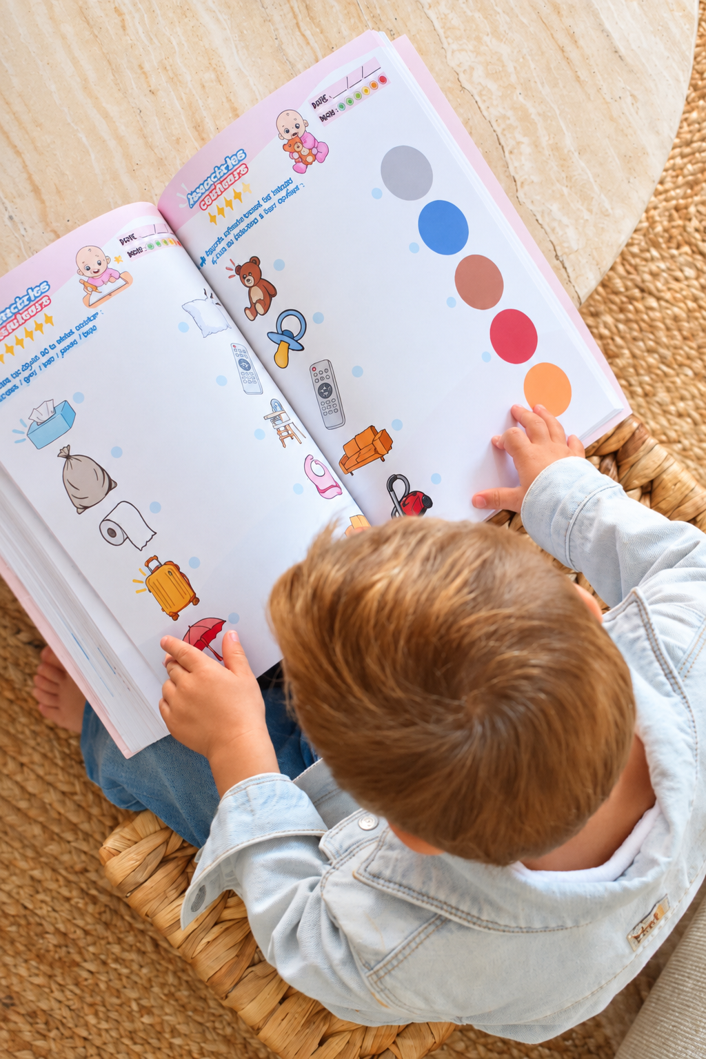 Apprendre facilement les couleurs à son enfant de 2 ans et plus.
