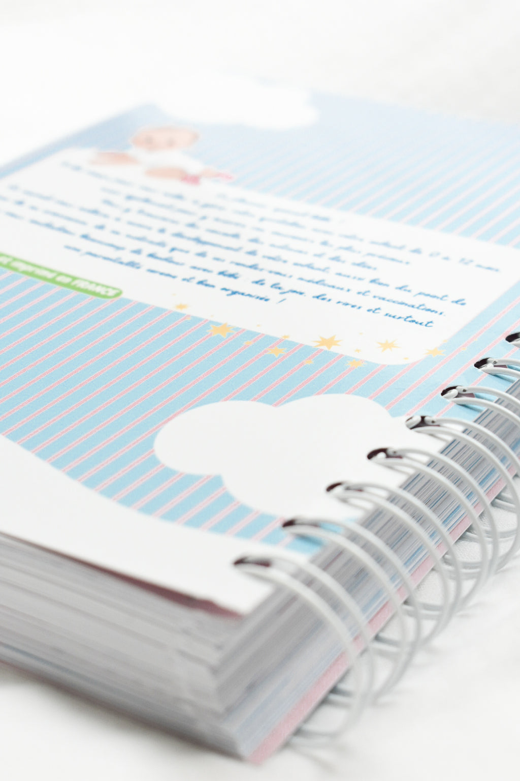 Agenda Bébé 0-12 mois — Carnet de bord naissance | Crabe Cerise