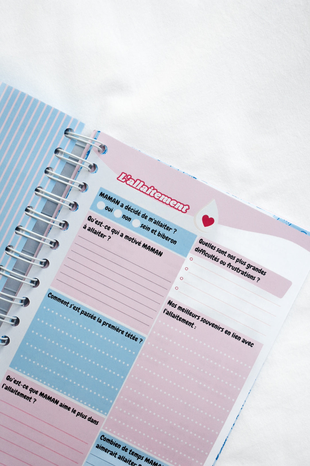 Agenda Bébé 0-12 mois — Carnet de bord naissance | Crabe Cerise