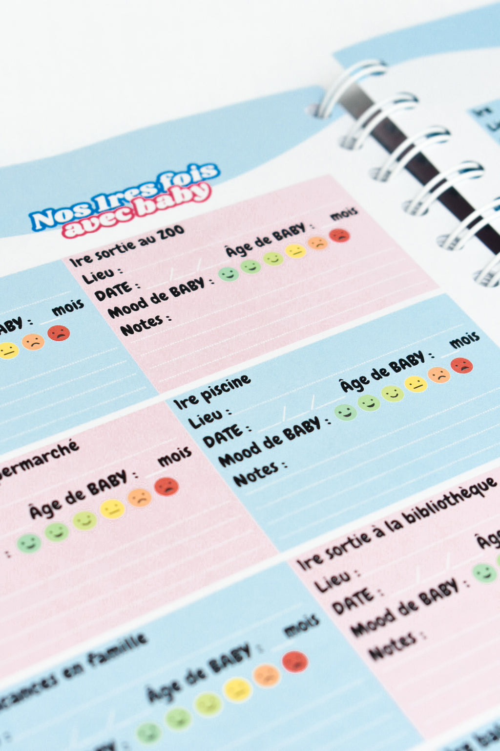 Agenda Bébé 0-12 mois — Carnet de bord naissance | Crabe Cerise