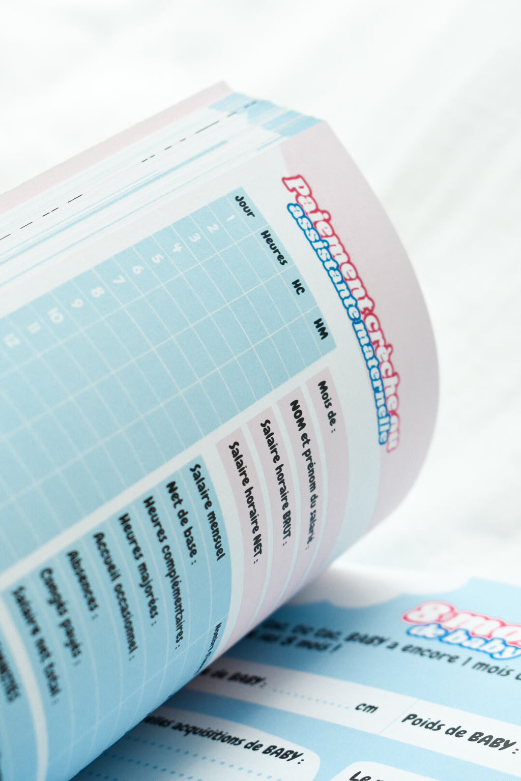 Agenda Bébé 0-12 mois — Carnet de bord naissance | Crabe Cerise