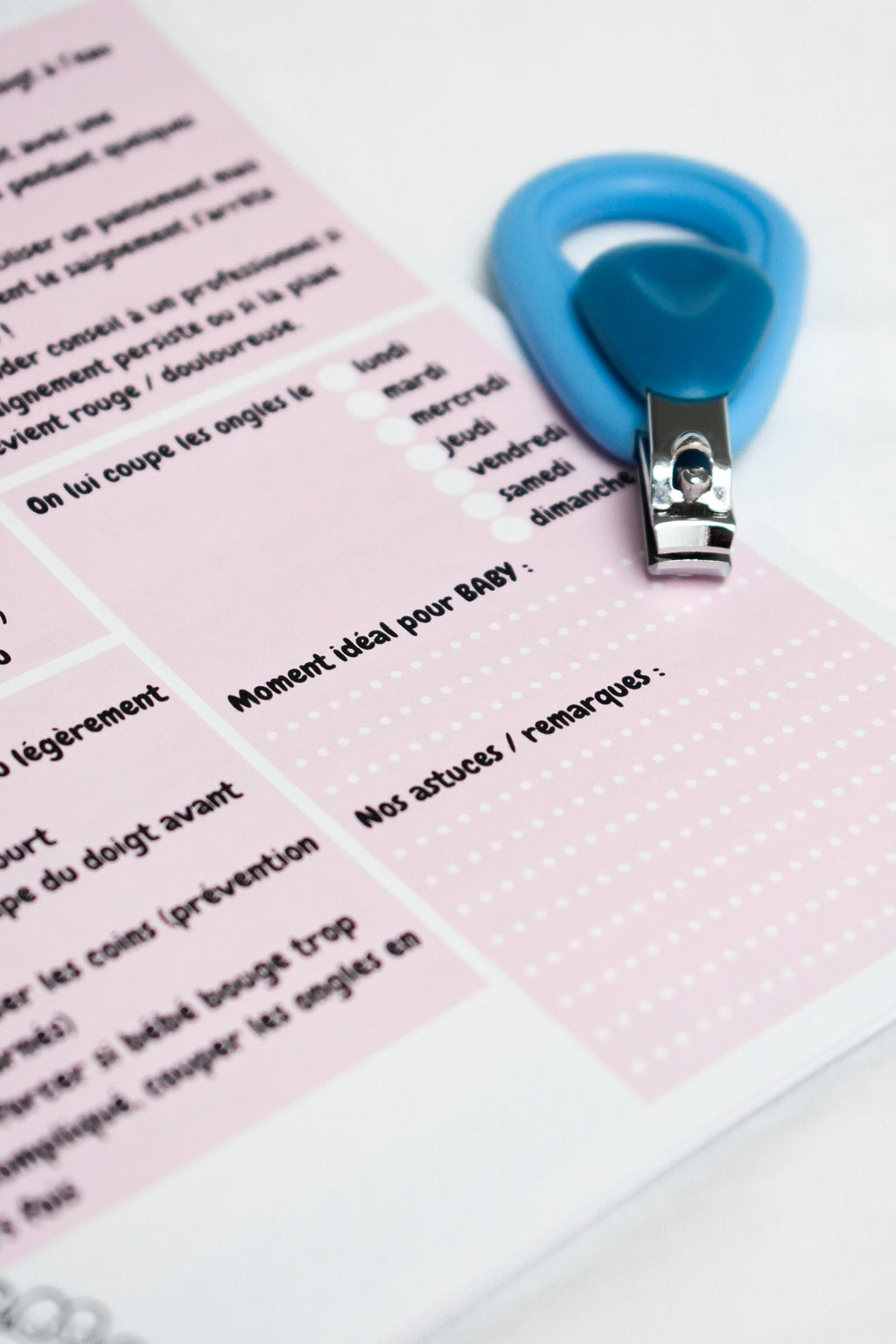 Agenda Bébé 0-12 mois — Carnet de bord naissance | Crabe Cerise