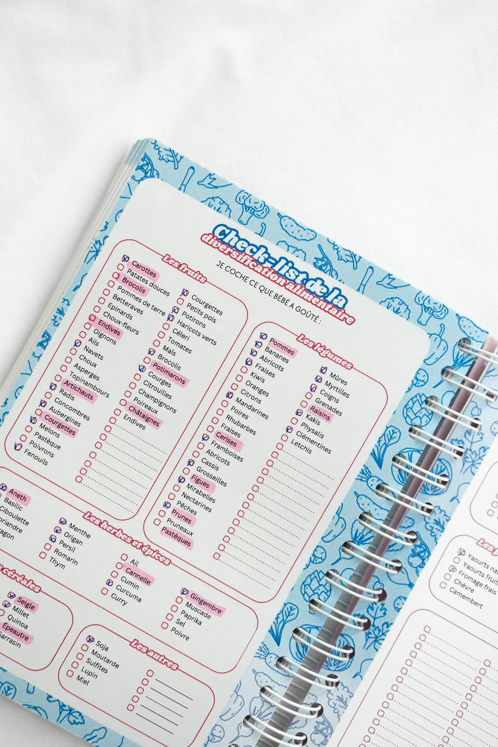 Agenda Bébé 0-12 mois — Carnet de bord naissance | Crabe Cerise