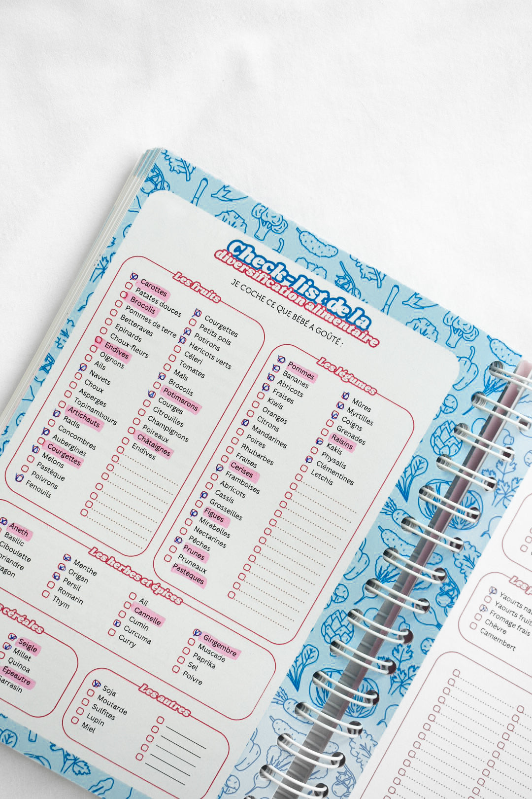 Agenda Bébé 0-12 mois — Carnet de bord naissance | Crabe Cerise